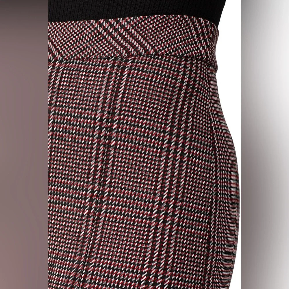 Rosetta Getty Plaid Cropped Flare Trousers - Picture 4 of 12